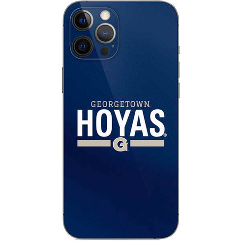 Georgetown University Hoyas Stripe iPhone 12 Pro Max Skin