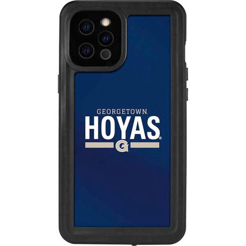 Georgetown University Hoyas Stripe iPhone 12 Pro Max Waterproof Case