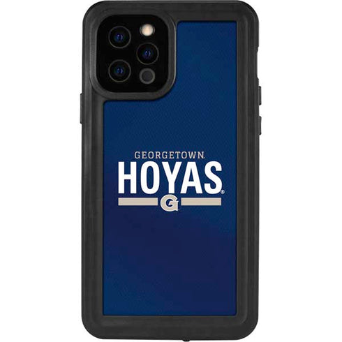 Georgetown University Hoyas Stripe iPhone 12 Pro Waterproof Case