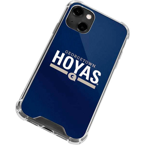 Georgetown University Hoyas Stripe iPhone 13 Clear Case