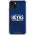 Georgetown University Hoyas Stripe iPhone 13 Mini Clear Case