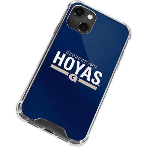 Georgetown University Hoyas Stripe iPhone 13 Mini Clear Case