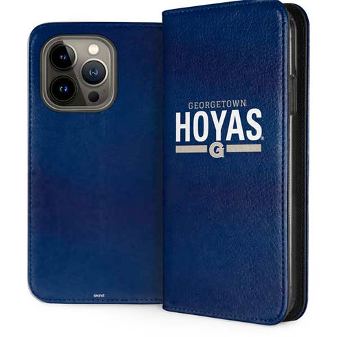 Georgetown University Hoyas Stripe iPhone 13 Pro Folio Case