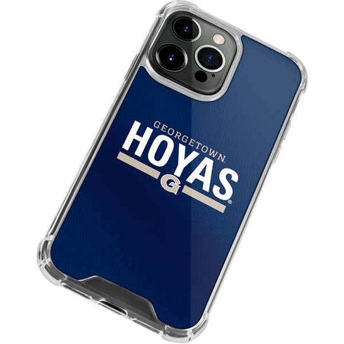 Georgetown University Hoyas Stripe iPhone 13 Pro Max Clear Case