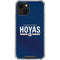 Georgetown University Hoyas Stripe iPhone 14 Clear Case