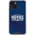 Georgetown University Hoyas Stripe iPhone 14 Clear Case