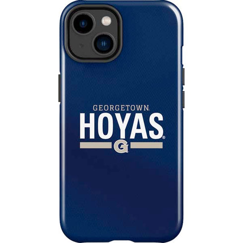 Georgetown University Hoyas Stripe iPhone 14 Plus Impact Case