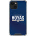 Georgetown University Hoyas Stripe iPhone 14 Plus Clear Case