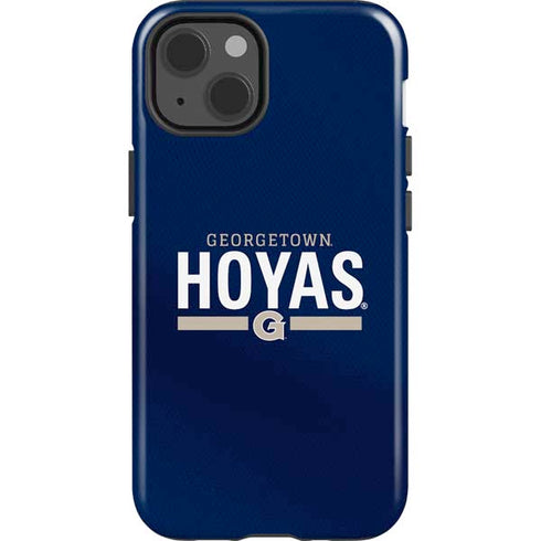 Georgetown University Hoyas Stripe iPhone 15 Impact Case
