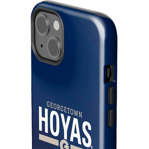 Georgetown University Hoyas Stripe iPhone 15 Impact Case