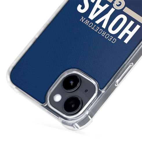 Georgetown University Hoyas Stripe iPhone 15 Plus MagSafe Case