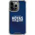 Georgetown University Hoyas Stripe iPhone 14 Pro Clear Case