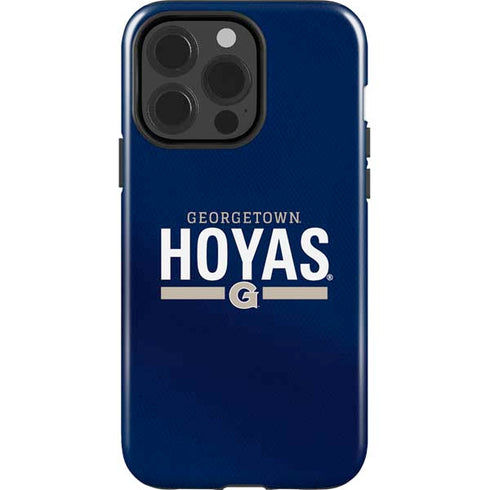 Georgetown University Hoyas Stripe iPhone 15 Pro Impact Case