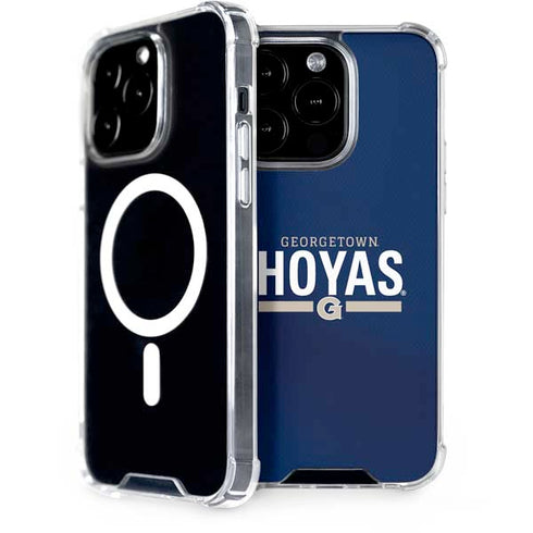 Georgetown University Hoyas Stripe iPhone 14 Pro MagSafe Case