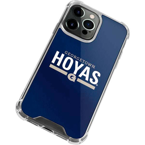 Georgetown University Hoyas Stripe iPhone 15 Pro Max Clear Case