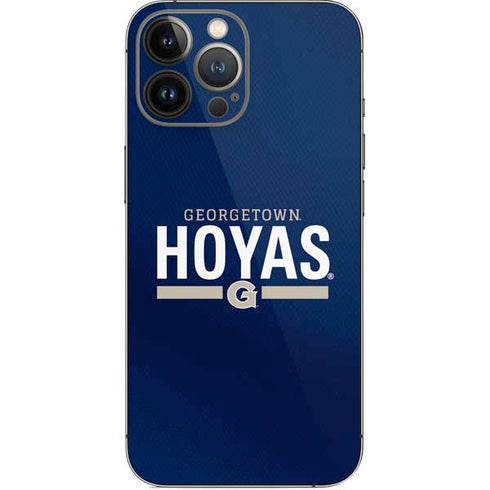 Georgetown University Hoyas Stripe iPhone 14 Pro Max Skin