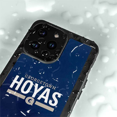 Georgetown University Hoyas Stripe iPhone 14 Pro Max Waterproof Case