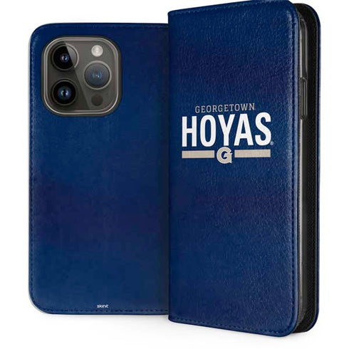 Georgetown University Hoyas Stripe iPhone 15 Pro Folio Case