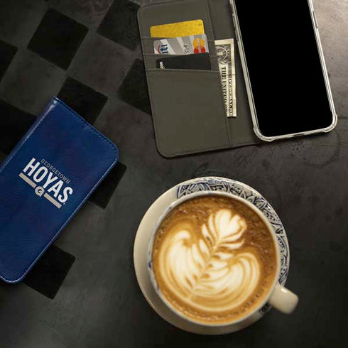 Georgetown University Hoyas Stripe iPhone 15 Pro Max Folio Case