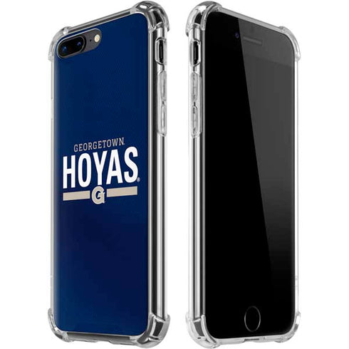Georgetown University Hoyas Stripe iPhone 7/8 Plus Clear Case