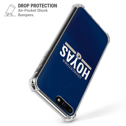 Georgetown University Hoyas Stripe iPhone 7/8 Plus Clear Case