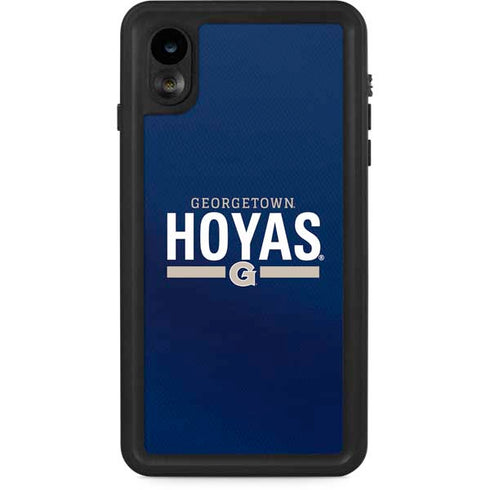 Georgetown University Hoyas Stripe iPhone XR Waterproof Case