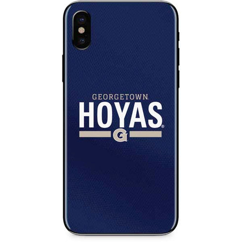 Georgetown University Hoyas Stripe iPhone XS Max Skin