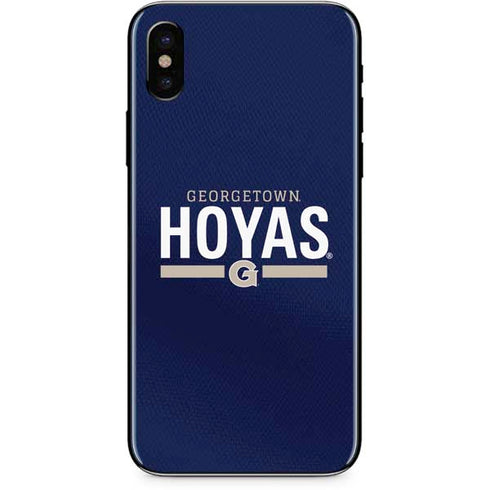 Georgetown University Hoyas Stripe iPhone XS Skin