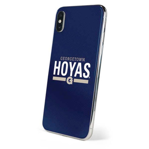 Georgetown University Hoyas Stripe iPhone XS Skin
