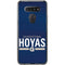Georgetown University Hoyas Stripe LG K51/Q51 Clear Case