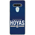 Georgetown University Hoyas Stripe LG Stylo 6 Clear Case