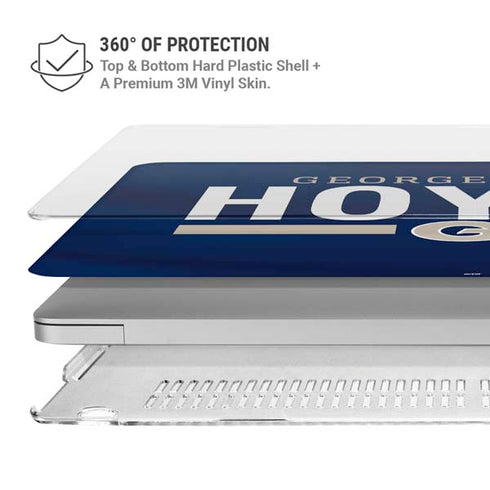 Georgetown University Hoyas Stripe MacBook Air 13in M1 (2021) Case plus Skin