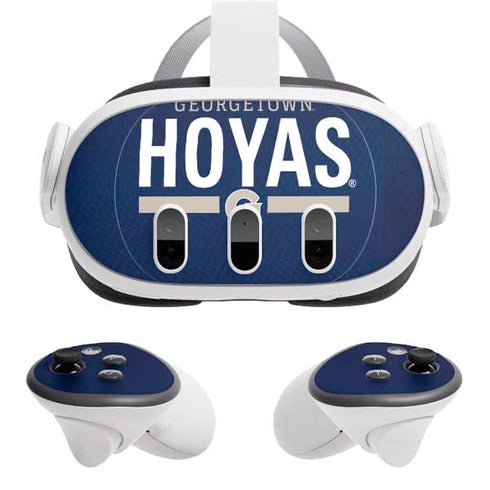 Georgetown University Hoyas Stripe Meta Quest 3 Skin