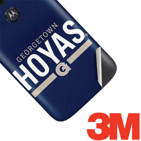 Georgetown University Hoyas Stripe Moto E5 Play Skin