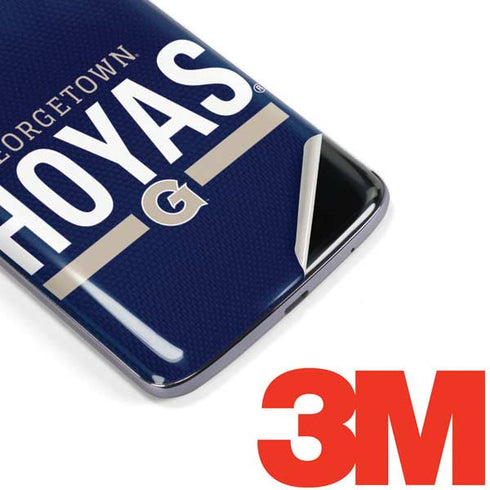 Georgetown University Hoyas Stripe Moto E5 Plus Skin