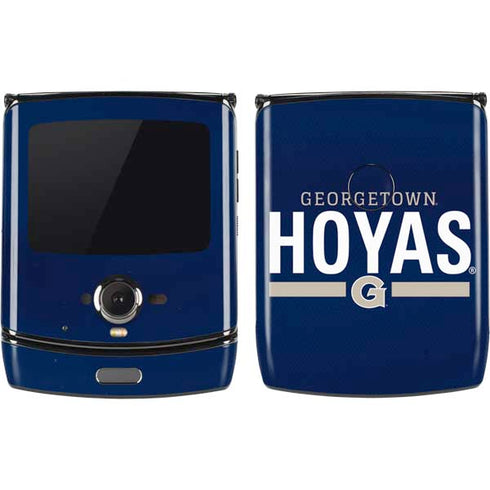 Georgetown University Hoyas Stripe Motorola RAZR Skin