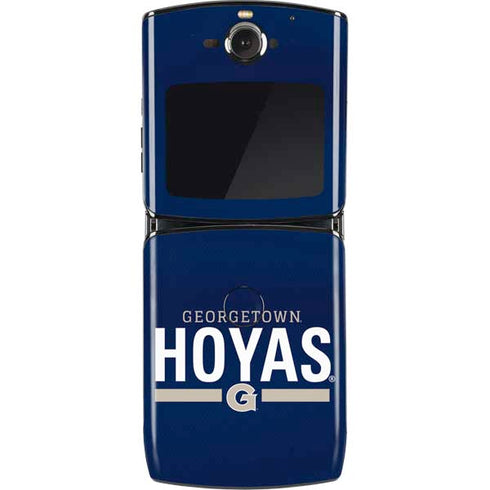 Georgetown University Hoyas Stripe Motorola RAZR Skin