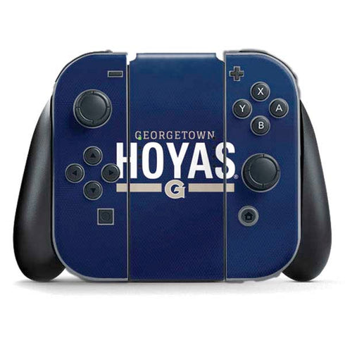 Georgetown University Hoyas Stripe Nintendo Switch (2017-2021) Joy-Con Controller Skin