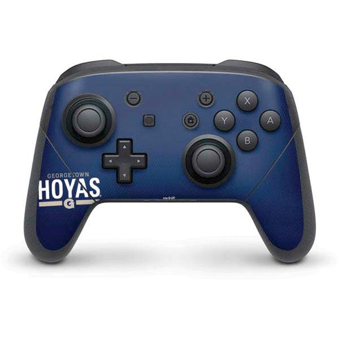 Georgetown University Hoyas Stripe Nintendo Switch Pro Controller Skin