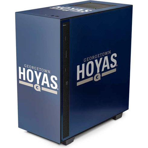 Georgetown University Hoyas Stripe NZXT H510 Compact ATX Mid-Tower Case Skin