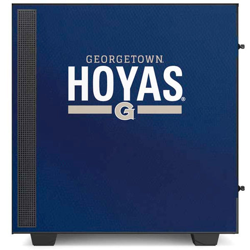 Georgetown University Hoyas Stripe NZXT H510 Compact ATX Mid-Tower Case Skin