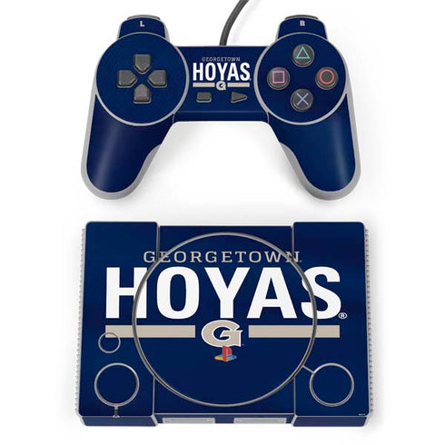 Georgetown University Hoyas Stripe PlayStation Classic Bundle Skin