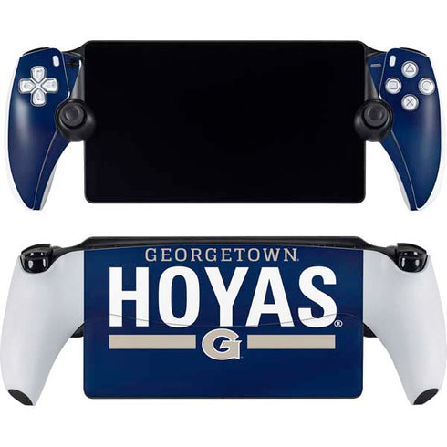 Georgetown University Hoyas Stripe PlayStation Portal Remote Player Skin