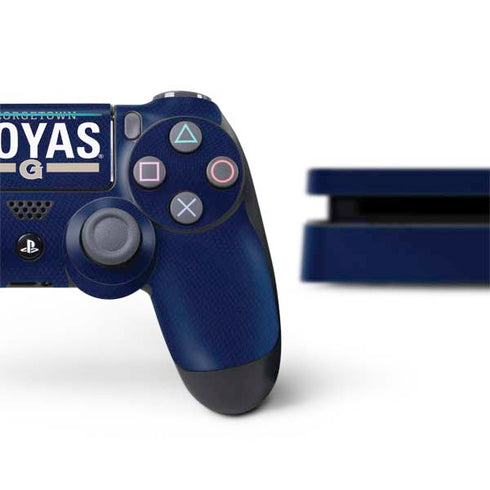 Georgetown University Hoyas Stripe PS4 Slim Bundle Skin