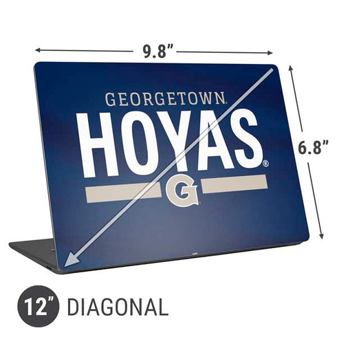 Georgetown University Hoyas Stripe Universal Laptop 12in (9.8 x 6.8in) Skin
