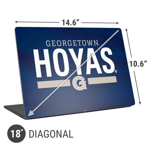 Georgetown University Hoyas Stripe Universal Laptop 18in (14.6 x 10.6in) Skin