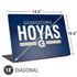Georgetown University Hoyas Stripe Universal Laptop 18in (14.6 x 10.6in) Skin