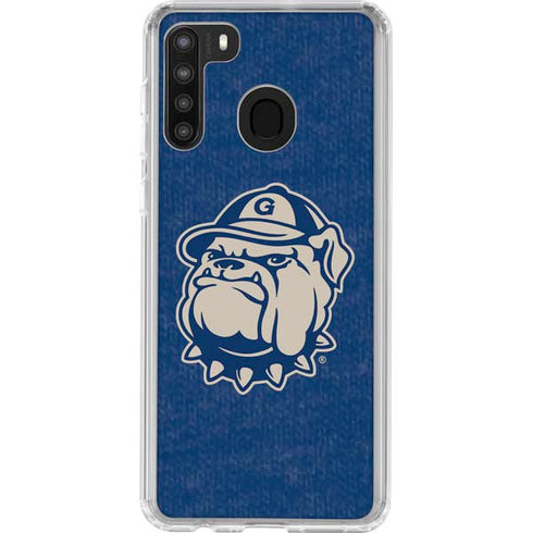 Georgetown University Jack the Bulldog Mascot Galaxy A21 Clear Case
