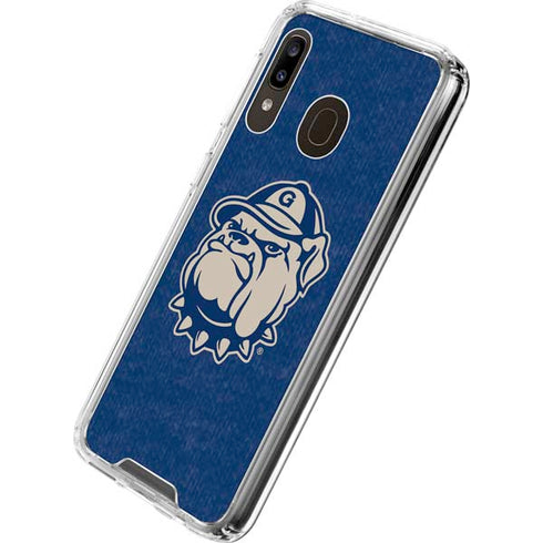 Georgetown University Jack the Bulldog Mascot Galaxy A30 Clear Case