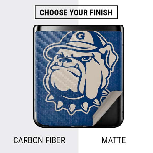 Georgetown University Jack the Bulldog Mascot Galaxy Z Flip Skin